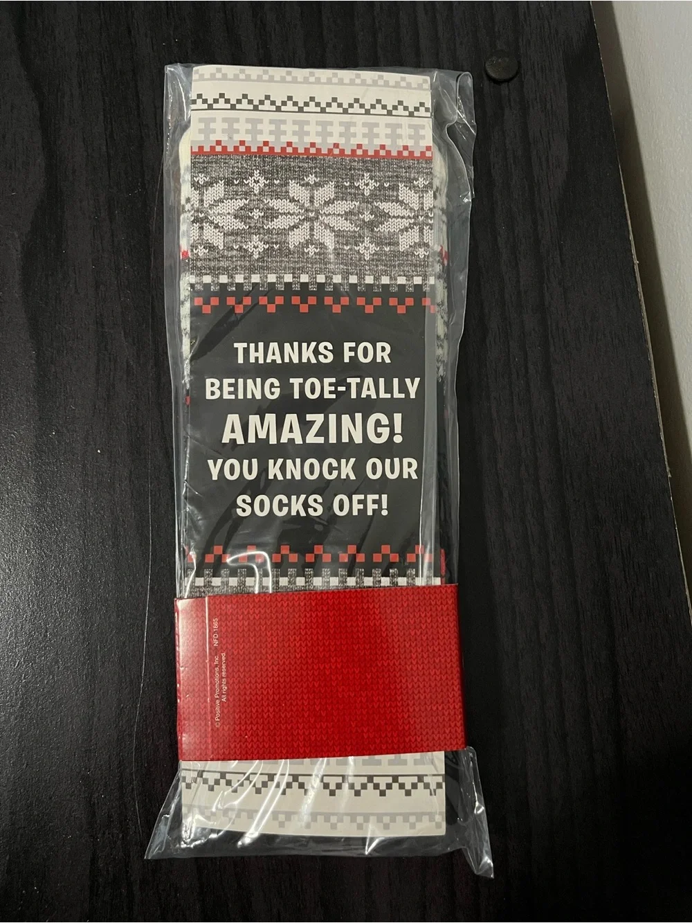 Warm Holiday Wishes Pack - Festive Gray, White, Red Winter Socks